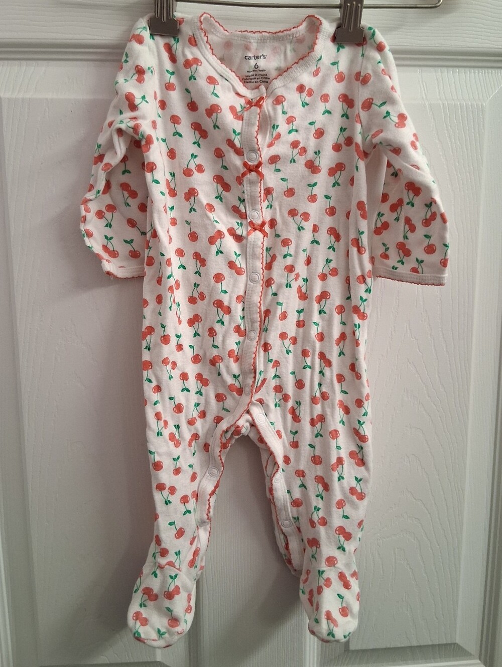 Carters Cherry Footies 6 Months